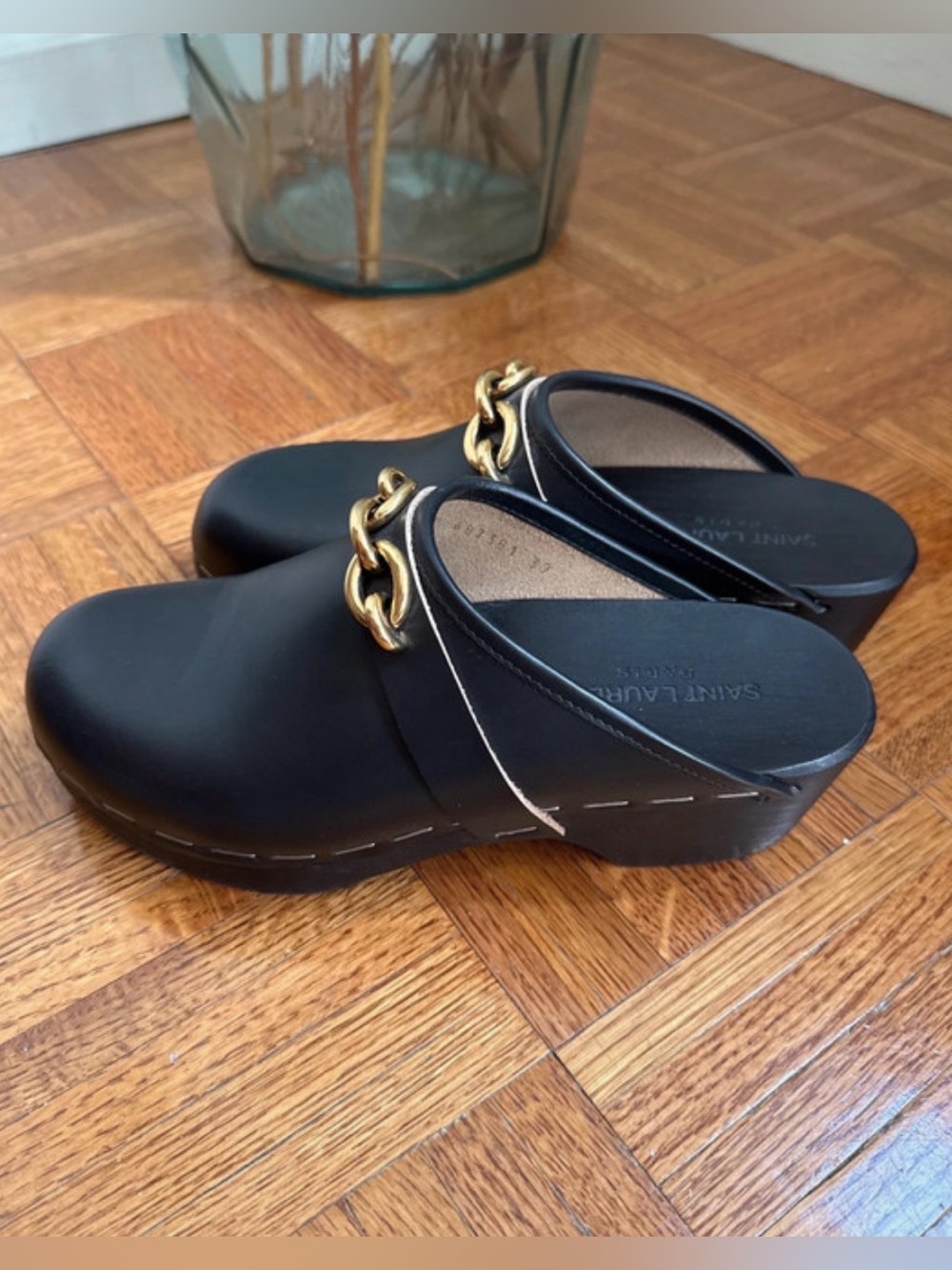 Saint Laurent Le maillon clogs